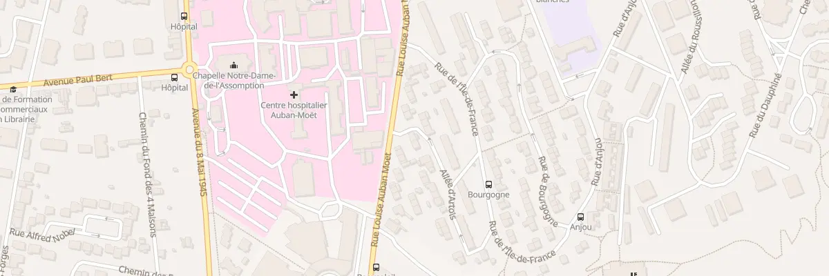 Plan du 2 All d’Artois à Épernay
