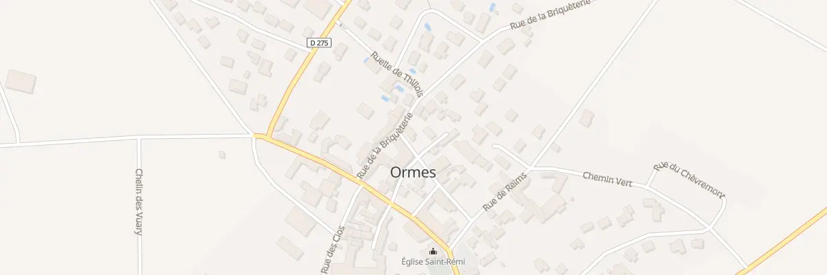 Plan du 4 Rue de la Briquèterie à Ormes