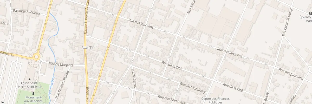 Plan du 13 Rue de la Cité à Épernay