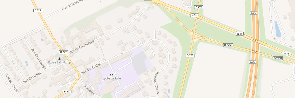Plan du 21 Parc des Tilleuls à Thillois