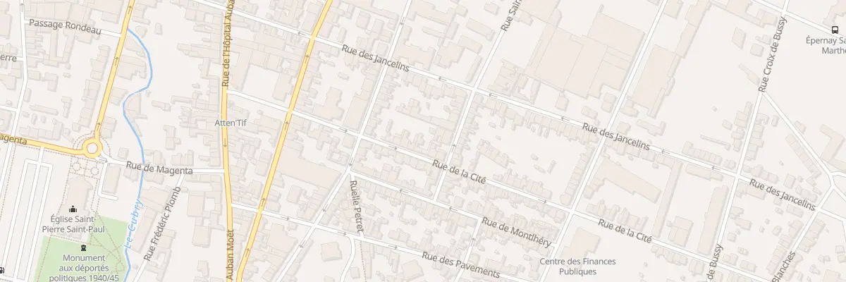 Plan du 15 Rue de la Cité à Épernay