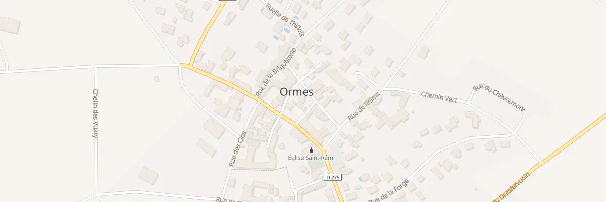 Plan du 3 Rue du Centre à Ormes