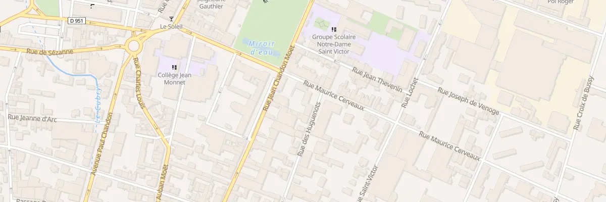 Plan du 2 Rue des Huguenots à Épernay