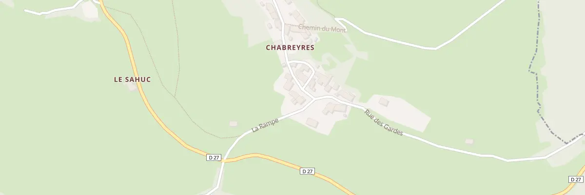 Plan du 5053 Chabreyres à Chadron