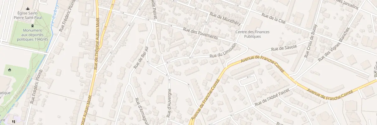 Plan du 15 Rue du Limousin à Épernay