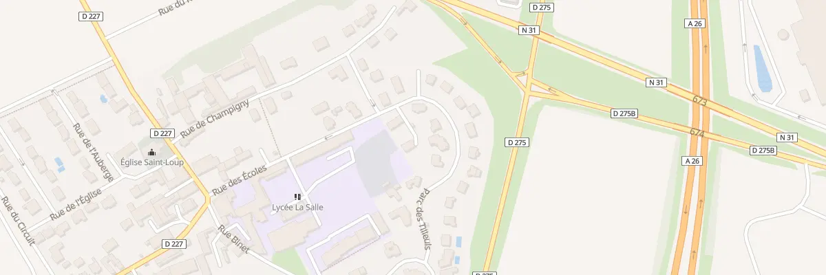 Plan du 20 Parc des Tilleuls à Thillois
