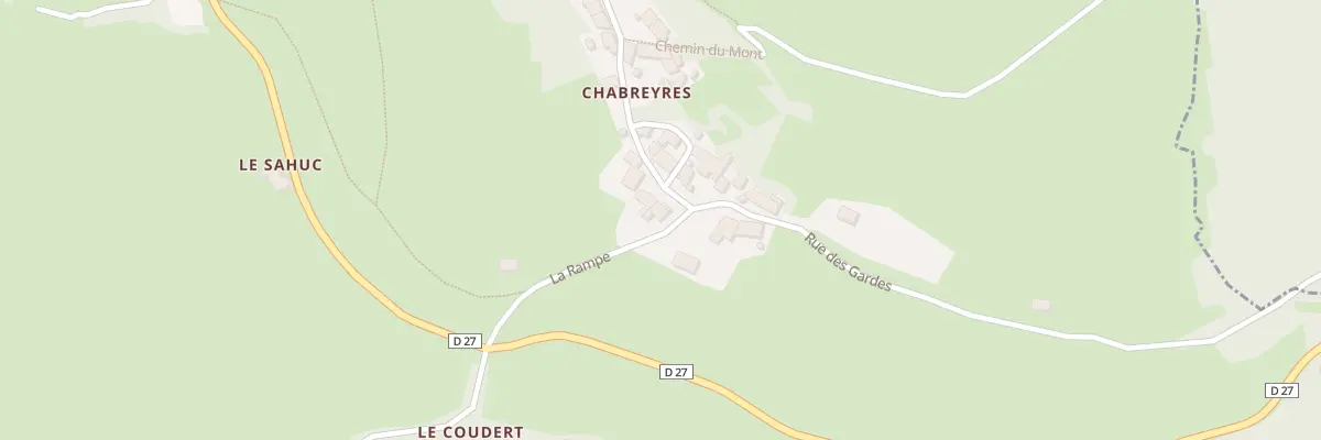 Plan du 5054 Chabreyres à Chadron
