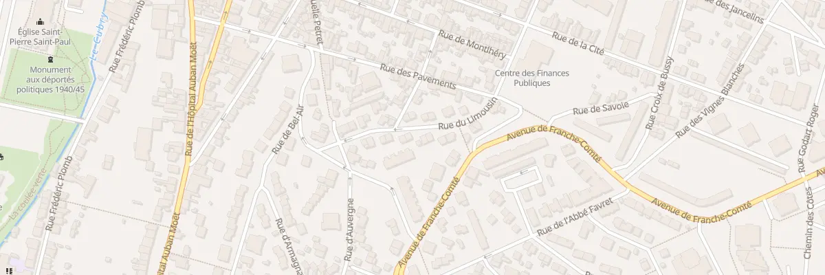 Plan du 11 Rue du Limousin à Épernay
