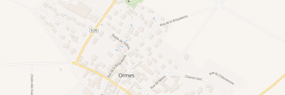 Plan du 14 Rue de la Briquèterie à Ormes
