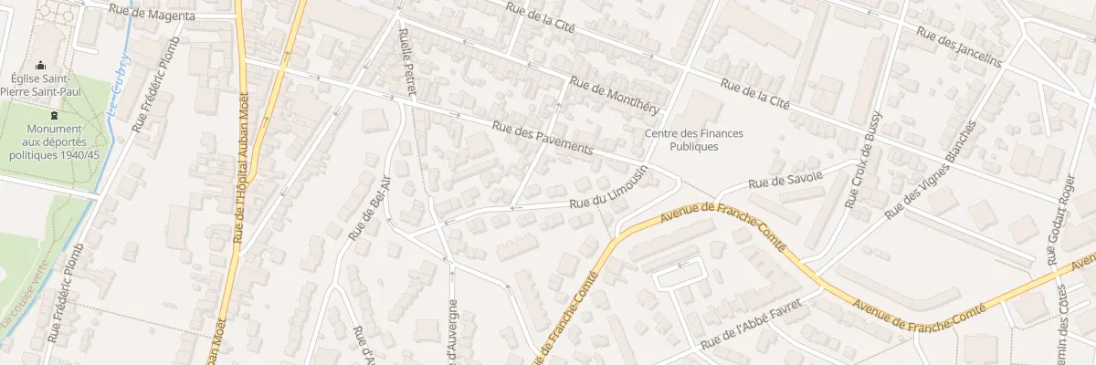 Plan du 8 Rue du Limousin à Épernay