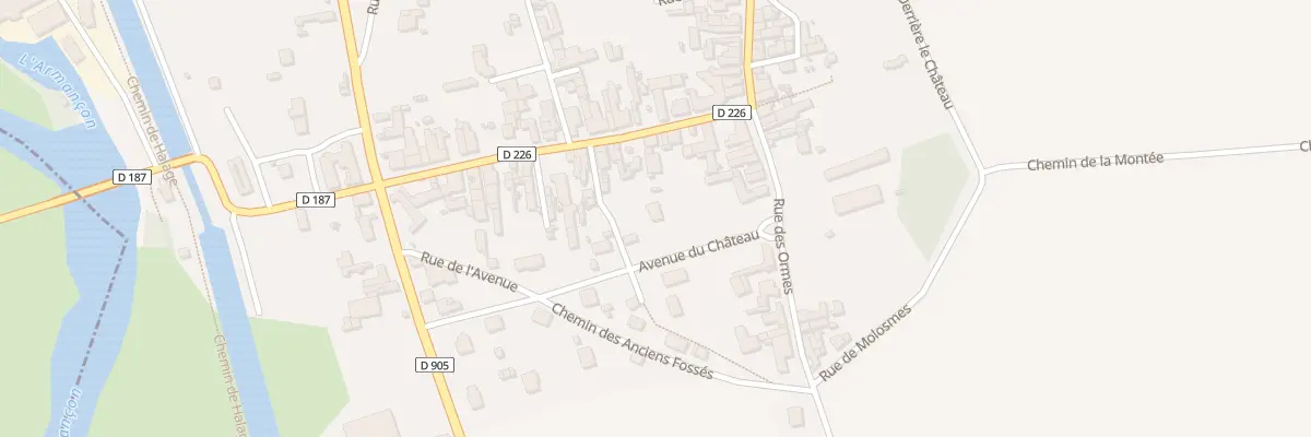 Plan du 2 Rle de l’Avenue à Dannemoine