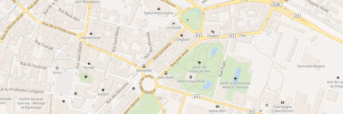 Plan du 13 Rue Jean Moët à Épernay