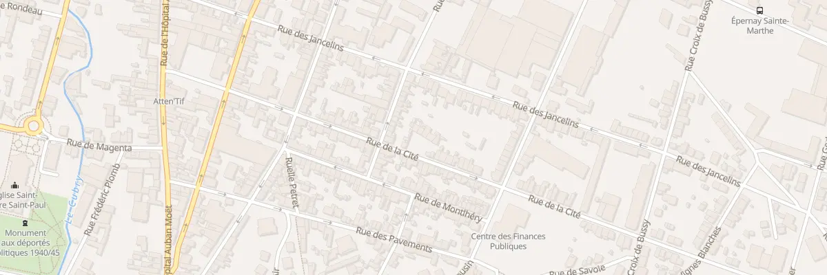Plan du 25 Rue de la Cité à Épernay