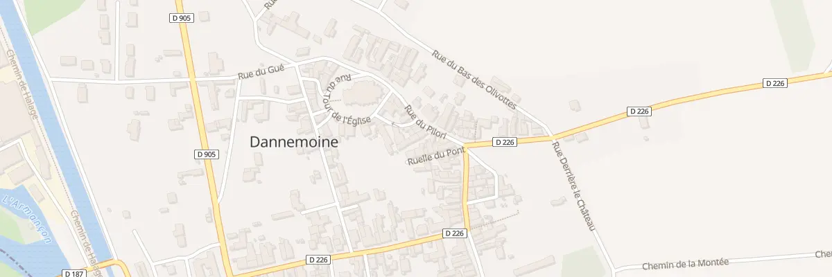 Plan du 10 Rue du Pilori à Dannemoine