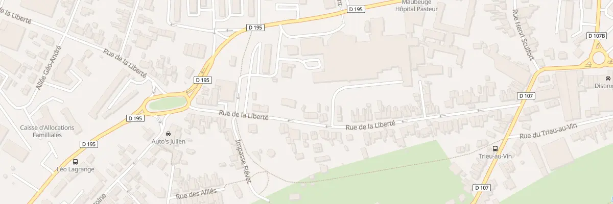 Plan du 68 Rue de la Liberté à Maubeuge