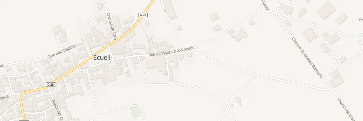 Plan du 16 Rue de Villers aux Noeuds à Écueil