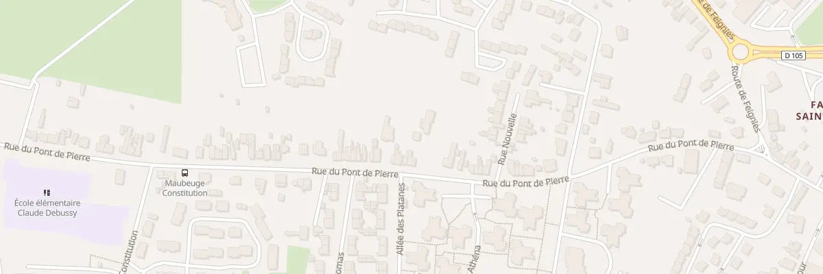 Plan du 94 Rue du Pont de Pierres à Maubeuge