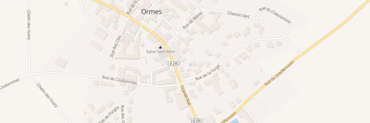 Plan du 10 Gr Grande Rue à Ormes