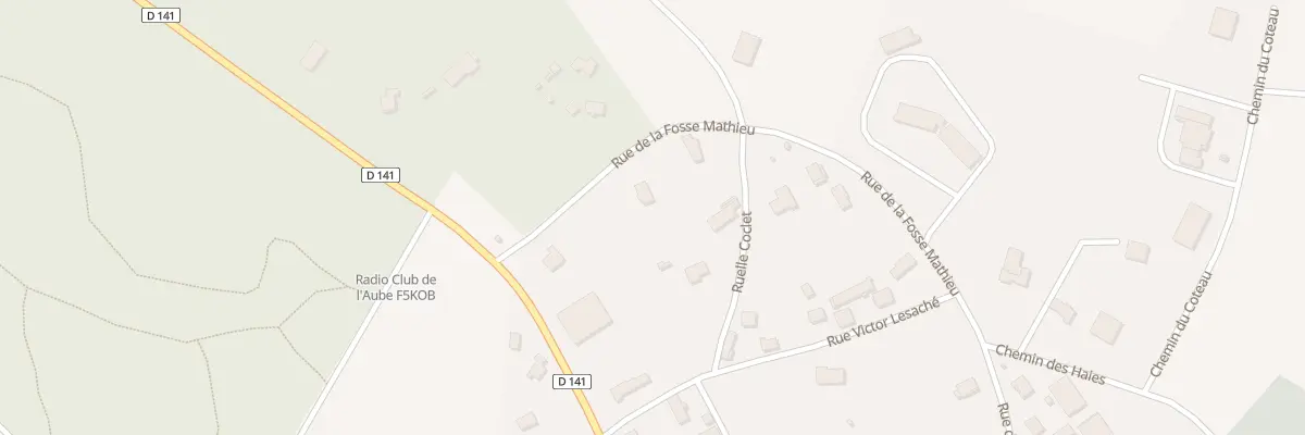 Plan du 16 Rue de la Fosse Mathieu à Montgueux