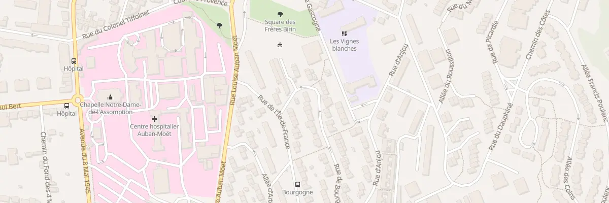 Plan du 4 Rue de Bourgogne à Épernay
