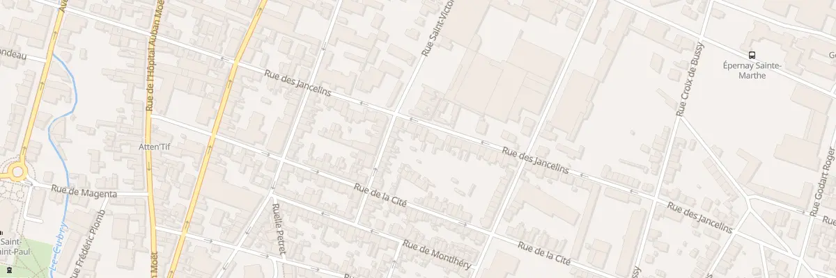 Plan du 100 Rue des Jancelins à Épernay