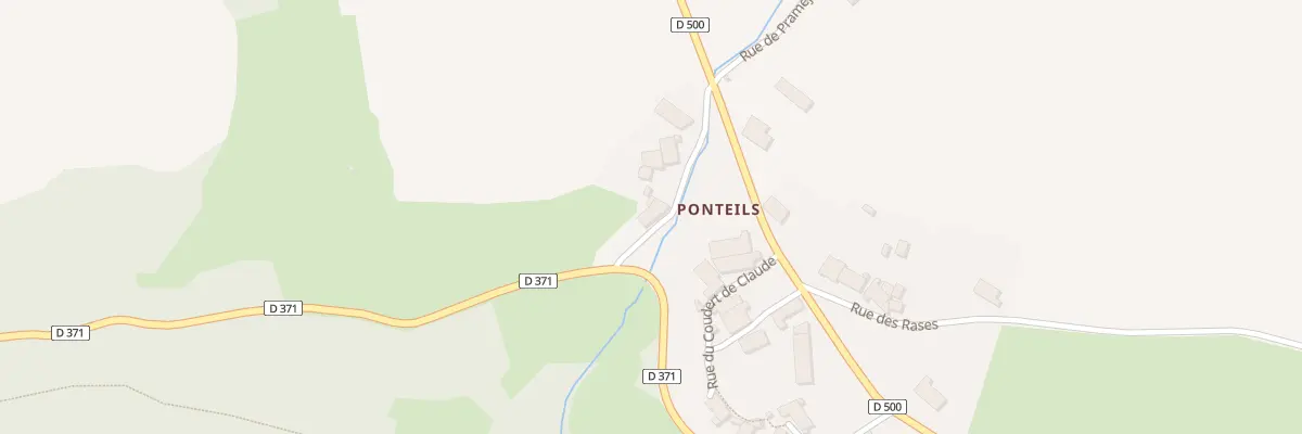 Plan du 5164 Ponteils à Saint-Martin-de-Fugères