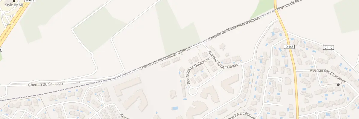 Plan du 562 Voie Romaine à Saint-Aunès