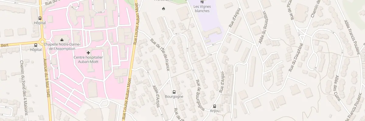 Plan du 16 Rue de Bourgogne à Épernay