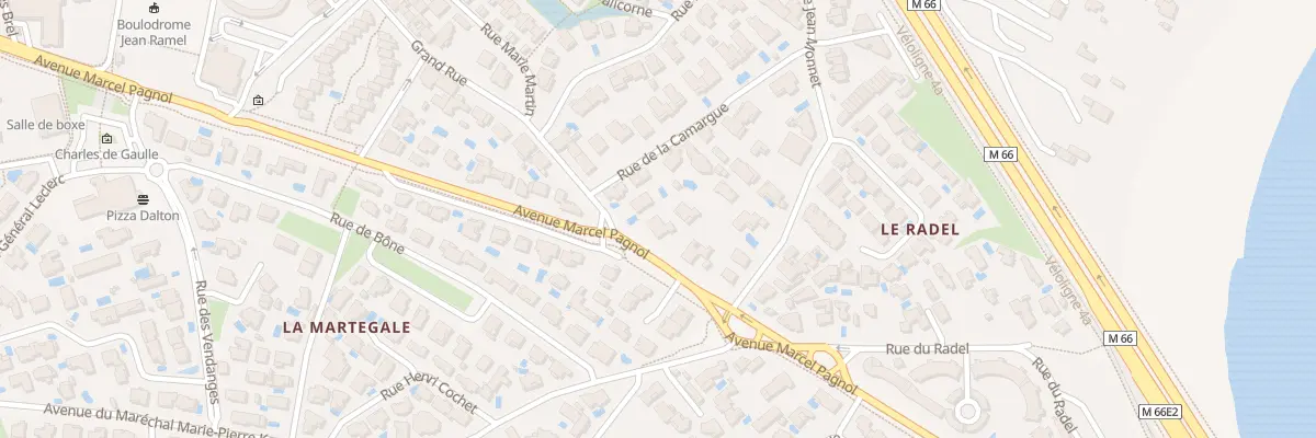 Plan du 1172 Rue Marcel Pagnol à Pérols