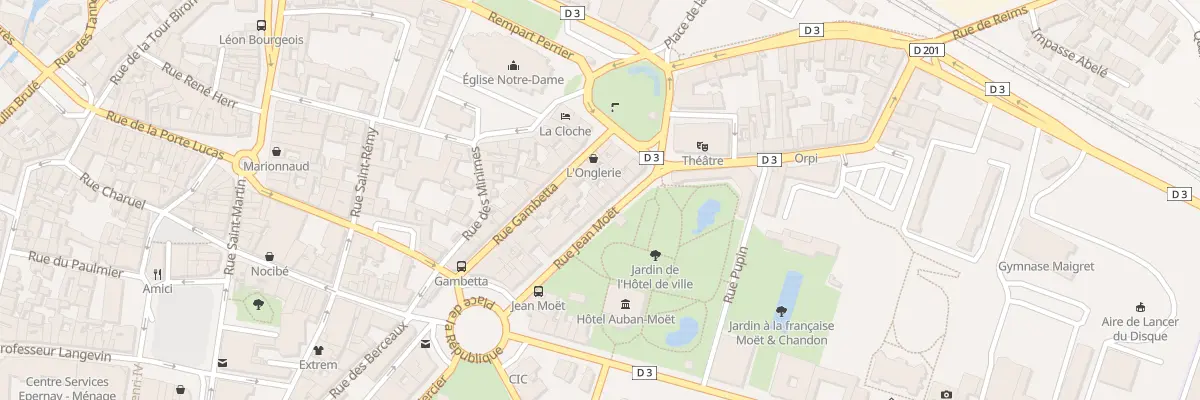 Plan du 21 Rue Jean Moët à Épernay