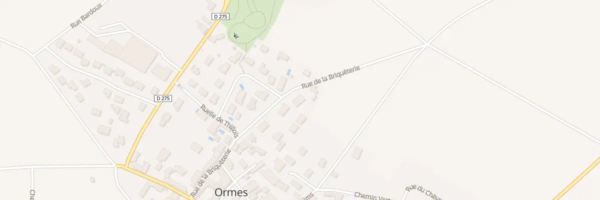 Plan du 18 Rue de la Briquèterie à Ormes