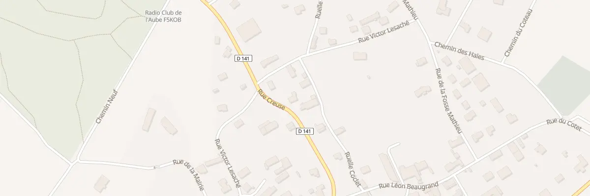 Plan du 14 Rue Creuse à Montgueux