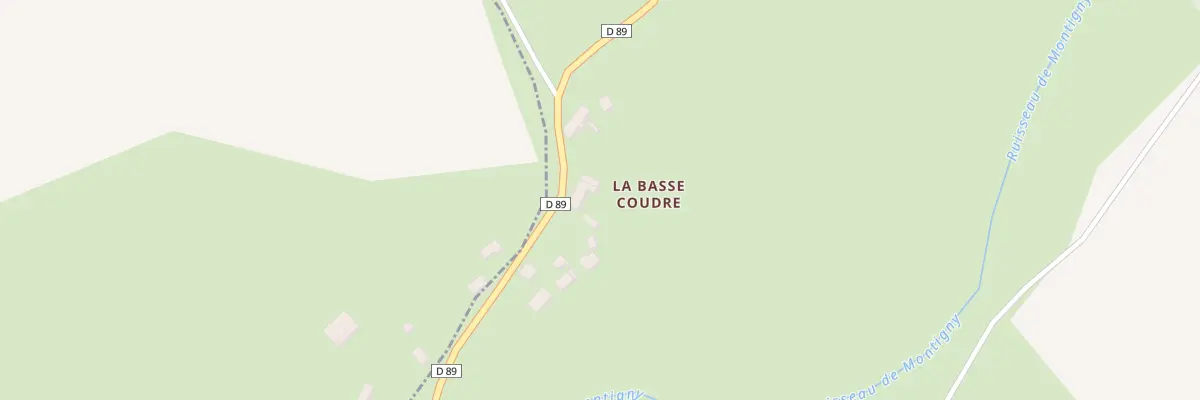 Plan du 11 Rue de la Basse Coudre à Montigny-les-Monts