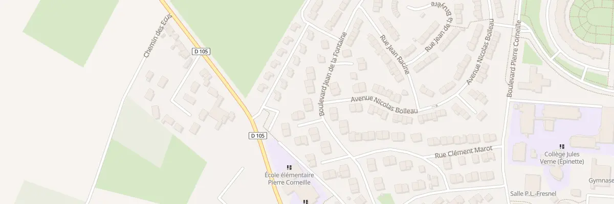 Plan du 43 Bd Jean de la Fontaine à Maubeuge