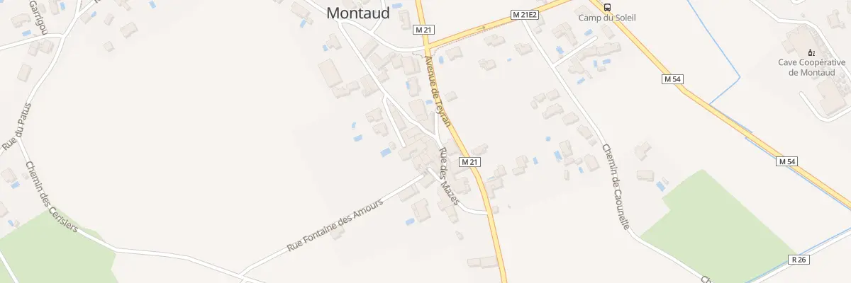 Plan du 20 Rue des Mazes à Montaud