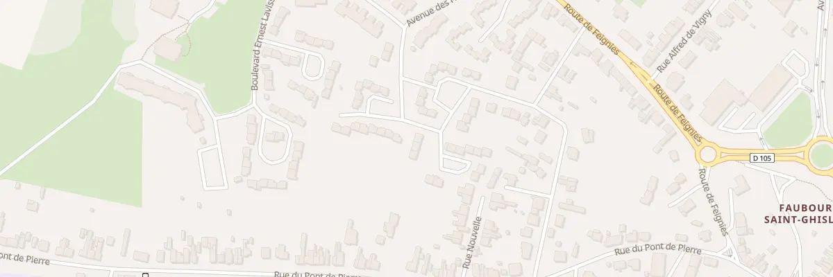 Plan du 68 Bd Francois Rene Chateaubrian à Maubeuge