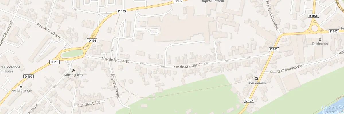 Plan du 56 Rue de la Liberté à Maubeuge
