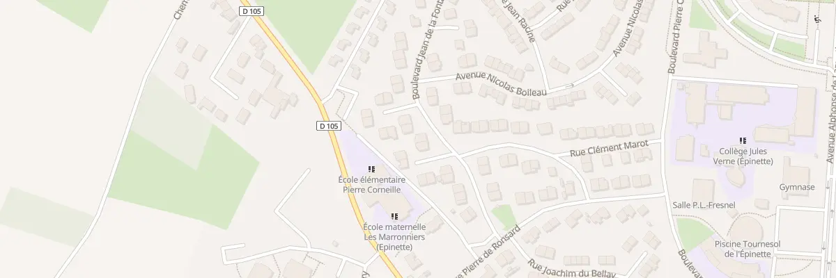 Plan du 23 Bd Jean de la Fontaine à Maubeuge