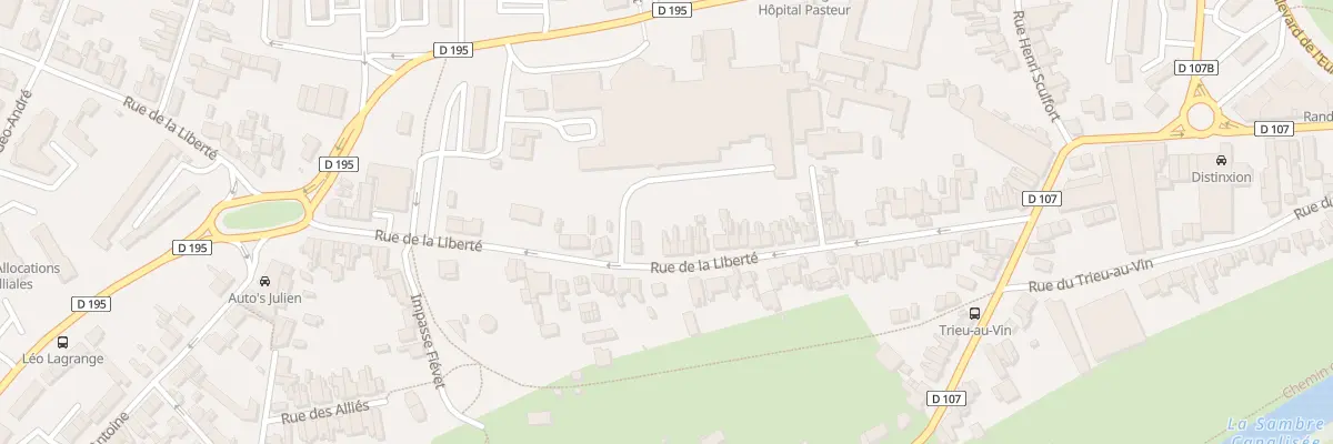 Plan du 50B Rue de la Liberté à Maubeuge