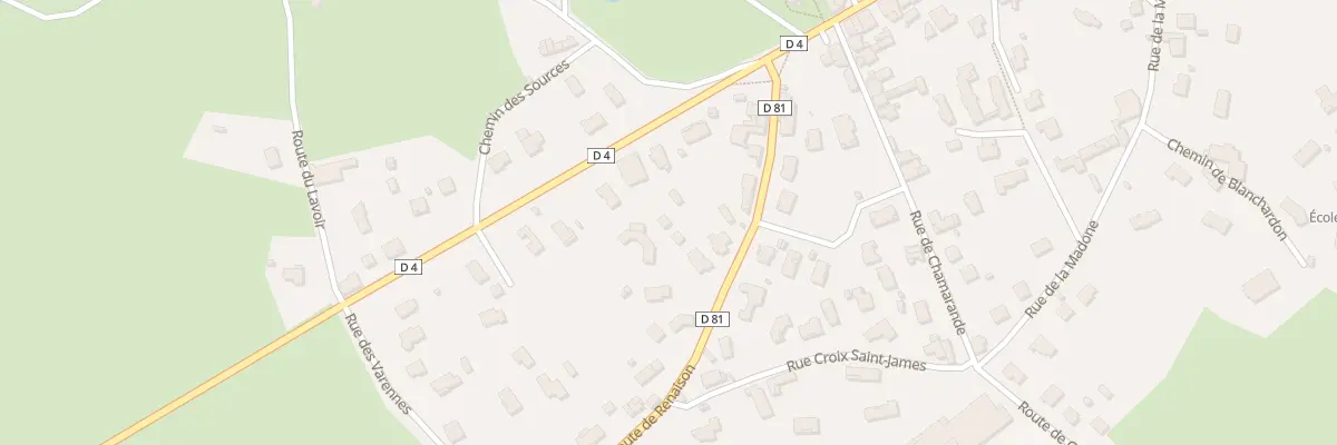 Plan du 162 Rte de Renaison à Saint-Germain-Lespinasse