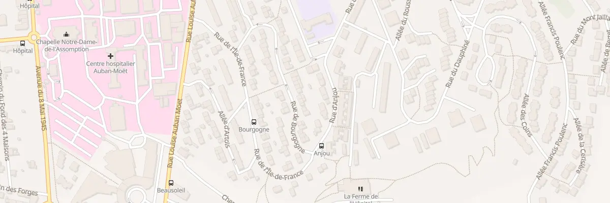 Plan du 45 Rue de Bourgogne à Épernay