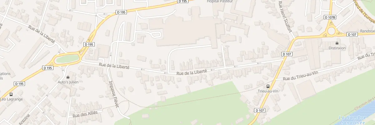 Plan du 48 Rue de la Liberté à Maubeuge