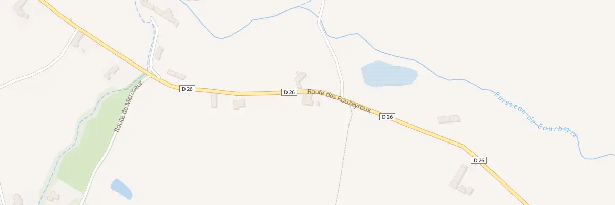 Plan du 605 Rte des Rouzeyroux à Malrevers