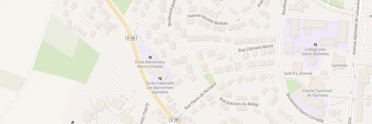 Plan du 9 Bd Jean de la Fontaine à Maubeuge
