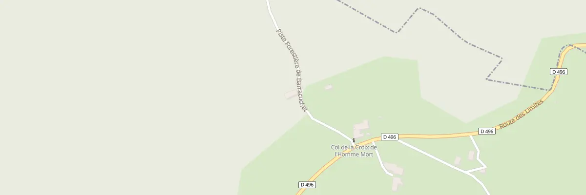 Plan du 1 Pist Forestière de Barracuchet à Gumières