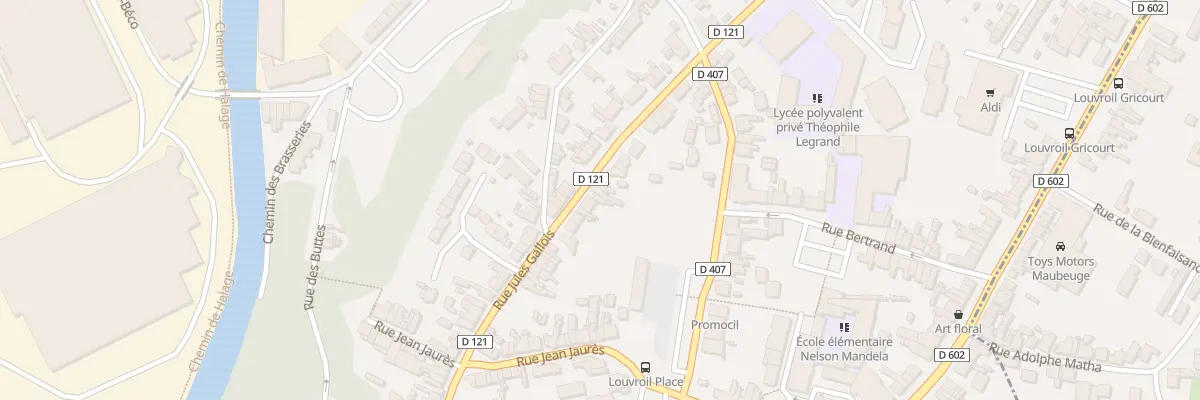 Plan du 95 Rue Jules Gallois à Louvroil
