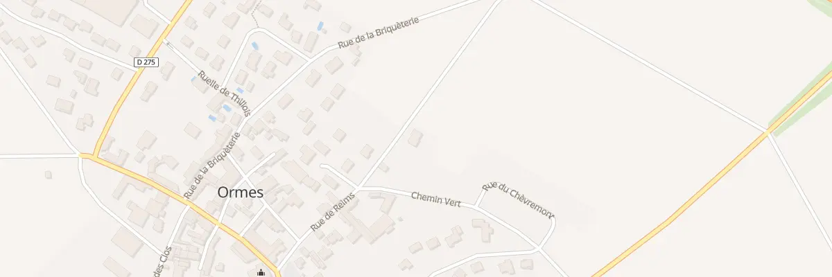 Plan du 14 Rue de Reims à Ormes