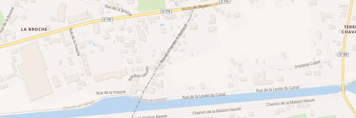 Plan du 10 Rue du Chantier à Bateaux à Chassenard
