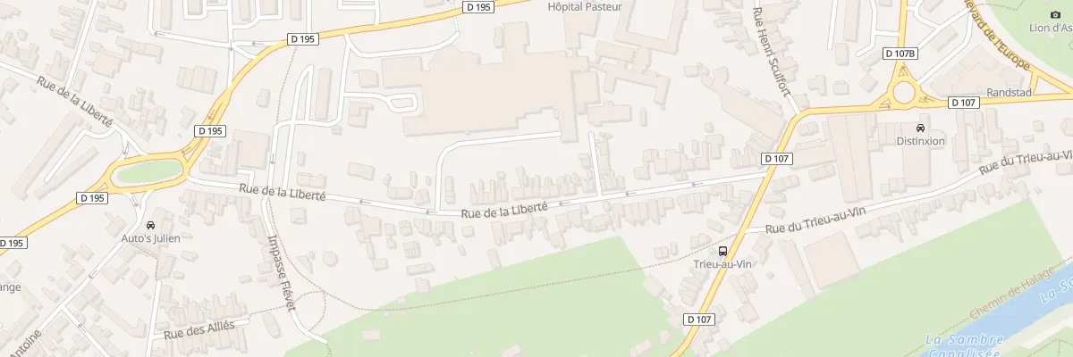 Plan du 40 Rue de la Liberté à Maubeuge