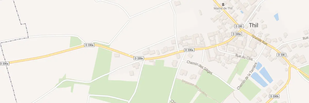 Plan du 28 Rue de la Grande Fontaine à Thil